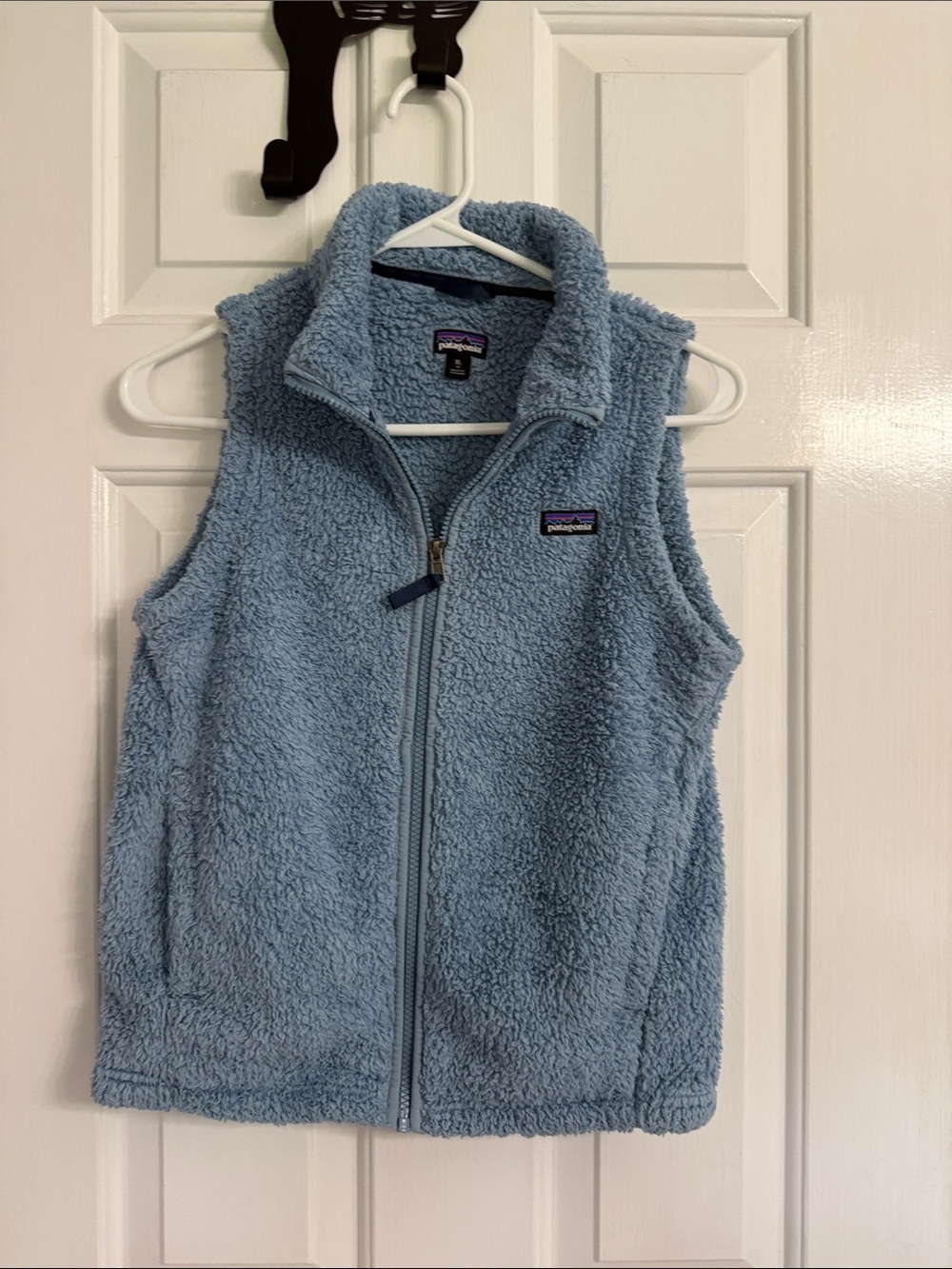 Patagonia Kids Light Blue Sherpa Fleece Vest